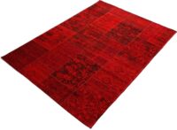ORIENTALNY PATCHWORKOWY SZENILOWY DYWAN CHODNIK akrylowy bawełniany OCI ALANIS ALLOVER 80x250 cm - obrazek 4