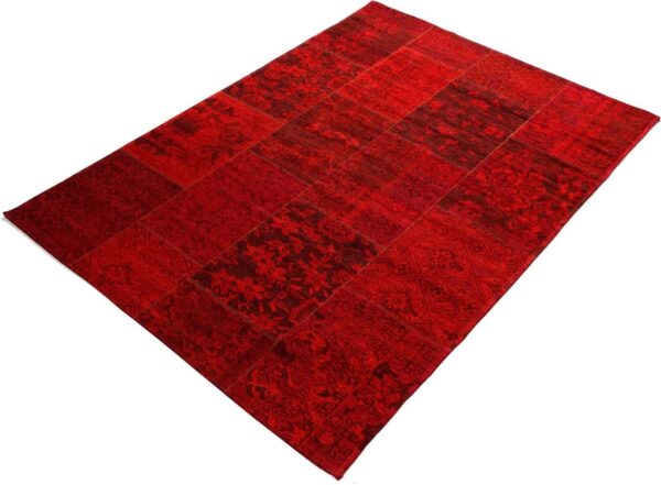 ORIENTALNY PATCHWORKOWY SZENILOWY DYWAN CHODNIK akrylowy bawełniany OCI ALANIS ALLOVER 80x250 cm - obrazek 4