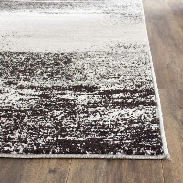 NOWOCZESNY MONOCHORMATYCZNY DYWAN PODŁOGOWY biały czarny szary SAFAVIEH ADIRONDACK 160x230 cm - obrazek 4
