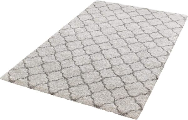 SKANDYNAWSKI PUSZYSTY DYWAN Z DŁUGIM WŁOSIEM marokańska koniczyna szary MINT RUGS GRACE LUNA 120x170 cm - obrazek 2