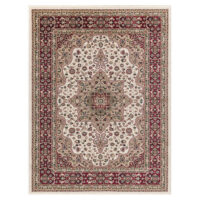 KLASYCZNY TRADYCYJNY TURECKI DYWAN DO SALONU czerwony kremowy kwiatowy wzór MILANO RUGS ROME 200x290 cm - obrazek 2