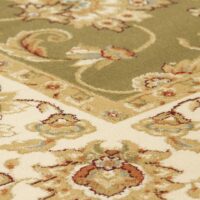 PIĘKNY KLASYCZNY PERSKI TRADYCYJNY DUŻY DYWAN DO SALONU zielony kremowy kwiatowy wzór ORIENTAL WEAVERS KENDRA 240x340 cm - obrazek 6