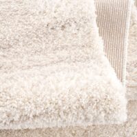 PUSZYSTY DYWAN CHODNIK Z FRĘDZLAMI berberyjski kremowy melanż boho skandi CARPET CITY PULPY SHAGGY 80x250 cm - obrazek 4