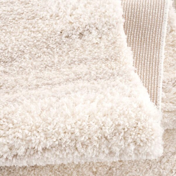 PUSZYSTY DYWAN CHODNIK Z FRĘDZLAMI berberyjski kremowy melanż boho skandi CARPET CITY PULPY SHAGGY 80x250 cm - obrazek 4