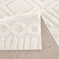 ETNICZNY PUSZYSTY DYWAN CHODNIK W STYLU SKANDI BOHO kremowy biały CARPET CITY FOCUS 80x300 cm - obrazek 6