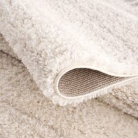 PUSZYSTY DYWAN CHODNIK Z FRĘDZLAMI berberyjski kremowy melanż boho skandi CARPET CITY PULPY SHAGGY 80x250 cm - obrazek 6