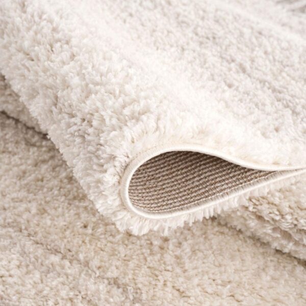 PUSZYSTY DYWAN CHODNIK Z FRĘDZLAMI berberyjski kremowy melanż boho skandi CARPET CITY PULPY SHAGGY 80x250 cm - obrazek 6
