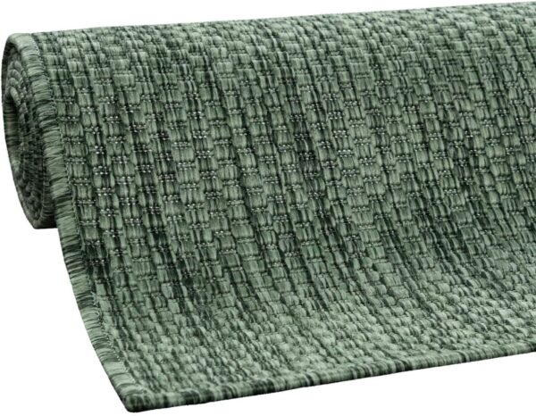 NOWOCZESNY DYWAN SZNURKOWY zewnętrzny wewnętrzny zielony PACO HOME VENEDIG GREEN 240x340 cm - obrazek 7