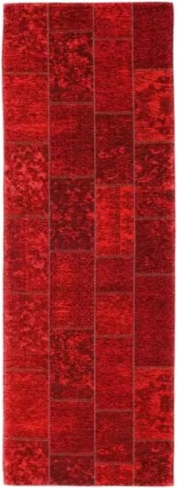 ORIENTALNY PATCHWORKOWY SZENILOWY DYWAN CHODNIK akrylowy bawełniany OCI ALANIS ALLOVER 80x250 cm - obrazek 5