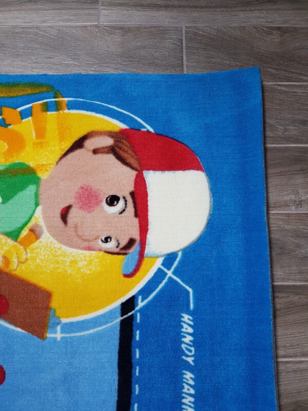 KOLOROWY WESOŁY AKRYLOWY DYWAN DZIECIĘCY dla chłopca niebieski z motywem złotej rączki DISNEY HANDY MANNY 100x150 cm - obrazek 9