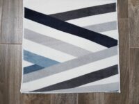 AKSAMITNY MIĘKKI ANTYPOŚLIZGOWY PLAMOODPORNY dywanik chodnik niebieski kremowy beżowy PAYIDAR 60x150 cm - obrazek 4