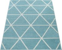 NOWOCZESNY PASTELOWY PRZYJEMNY W DOTYKU dywan pokojowy geometryczny jasny niebieski biały PACO HOME STELLA SV 120×170 cm - obrazek 5