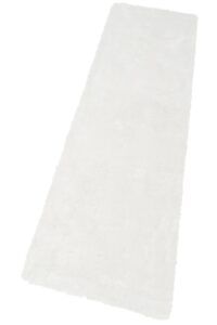 ELEGANCKI LŚNIĄCY DYWAN CHODNIK Z PODWÓJNYM WŁOSIEM biały śnieżnobiały MY HOME MIKRO SOFT SUPER 67x230 cm - obrazek 7