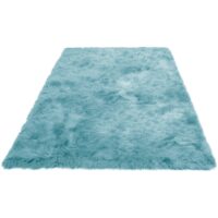 PUSZYSTY MIĘKKI DYWAN FLOKATI Z DŁUGIM WŁOSIEM shaggy chłodny niebieski HOME AFFAIRE VALERIA ICE BLUE 160x230 cm - obrazek 4