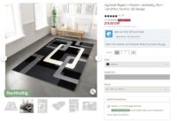 NOWOCZESNY WYCINANY KWADRATOWY GEOMETRYCZNY DYWAN DO SALONU 3D czarny szary kremowy MY HOME MAXIM 200x200 cm - obrazek 11