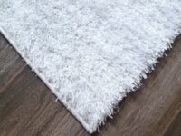ELEGANCKI LŚNIĄCY DYWAN CHODNIK Z PODWÓJNYM WŁOSIEM biały śnieżnobiały MY HOME MIKRO SOFT SUPER 67x230 cm - obrazek 3