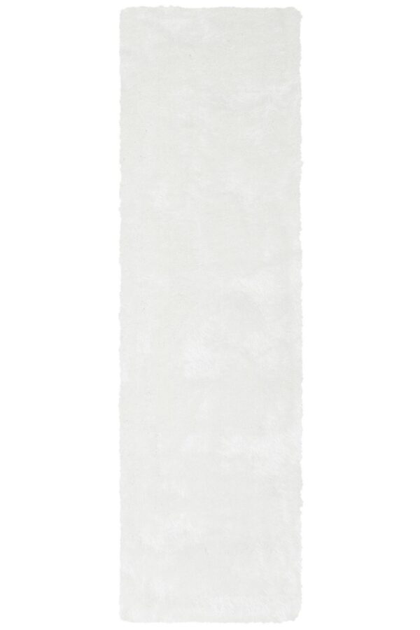ELEGANCKI LŚNIĄCY DYWAN CHODNIK Z PODWÓJNYM WŁOSIEM biały śnieżnobiały MY HOME MIKRO SOFT SUPER 67x230 cm - obrazek 8
