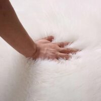 PUSZYSTY MIĘKKI DYWAN FLOKATI Z DŁUGIM WŁOSIEM shaggy biały HOME AFFAIRE VALERIA WHITE 150x240 cm - obrazek 5