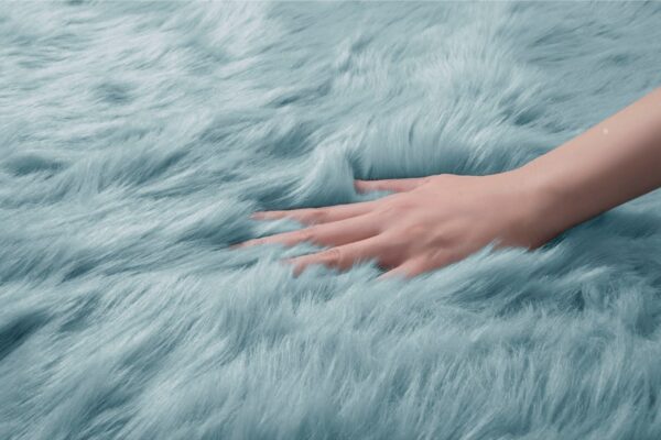 PUSZYSTY MIĘKKI DYWAN FLOKATI Z DŁUGIM WŁOSIEM shaggy chłodny niebieski HOME AFFAIRE VALERIA ICE BLUE 160x230 cm - obrazek 7