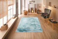 PUSZYSTY MIĘKKI DYWAN FLOKATI Z DŁUGIM WŁOSIEM shaggy chłodny niebieski HOME AFFAIRE VALERIA ICE BLUE 160x230 cm - obrazek 8