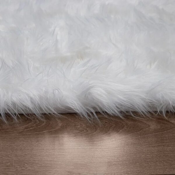 PUSZYSTY MIĘKKI DYWAN FLOKATI Z DŁUGIM WŁOSIEM shaggy biały HOME AFFAIRE VALERIA WHITE 150x240 cm - obrazek 4