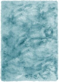 PUSZYSTY MIĘKKI DYWAN FLOKATI Z DŁUGIM WŁOSIEM shaggy chłodny niebieski HOME AFFAIRE VALERIA ICE BLUE 160x230 cm - obrazek 9