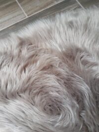 PUSZYSTY FUTRZANY OKRĄGŁY DYWAN FLOKATI Z DŁUGIM WŁOSIEM shaggy beżowy taupe HOME AFFAIRE VALERIA 175x175 cm - obrazek 11