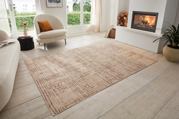 NOWOCZESNY DYWAN DO SYPIALNI SALONU boho kremowy beżowy brązowy HANSE HOME SOLE 160x235 cm - obrazek 10