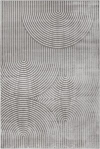 SKANDYNAWSKI WISKOZOWY DYWAN DO SYPIALNI SALONU boho skandi łuki szary HANSE HOME FARON 160x230 cm - obrazek 2