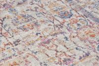 ORIENTALNY PERSKI DYWANIK CHODNIK PODŁOGOWY tkany na płasko kremowy wielokolorowy NOURISTAN LUXOR 80x200 cm - obrazek 4
