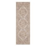ORIENTALNY CHODNIK DYWAN W STYLU VINTAGE HANSE HOME TERRAIN kremowy beżowy piaskowy szary 80x200 cm