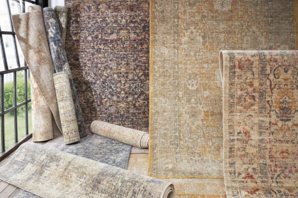 ORIENTALNY PERSKI DYWANIK CHODNIK PODŁOGOWY tkany na płasko kremowy wielokolorowy NOURISTAN LUXOR 80x200 cm - obrazek 7