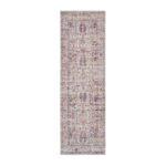 ORIENTALNY PERSKI DYWANIK CHODNIK PODŁOGOWY tkany na płasko kremowy wielokolorowy NOURISTAN LUXOR 80x200 cm