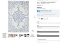 ORIENTALNY DYWAN TKANY NA PŁASKO SZNURKOWY MANDALA kremowy niebieski granatowy NORTHRUGS TILOS 240x340 cm - obrazek 14