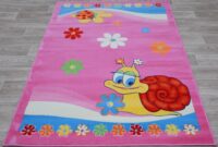 NOWOCZESNY KOLOROWY DYWAN DZIECIĘCY DLA DZIEWCZYNKI ślimak ślimaczek różowy ACVILA KIDS 160x230 cm 160x240 cm - obrazek 7