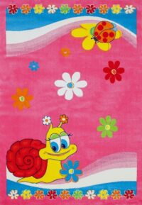 NOWOCZESNY KOLOROWY DYWAN DZIECIĘCY DLA DZIEWCZYNKI ślimak ślimaczek różowy ACVILA KIDS 160x230 cm 160x240 cm - obrazek 9