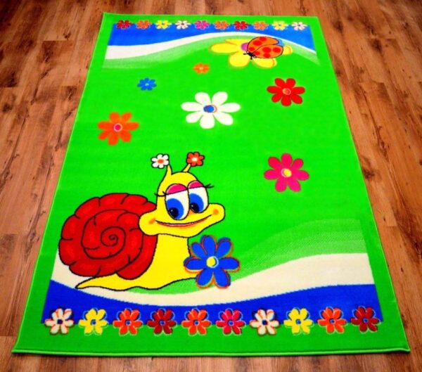 NOWOCZESNY KOLOROWY ZABAWNY DYWAN DZIECIĘCY ślimak ślimaczek zielony ACVILA KIDS 160x240 cm - obrazek 11