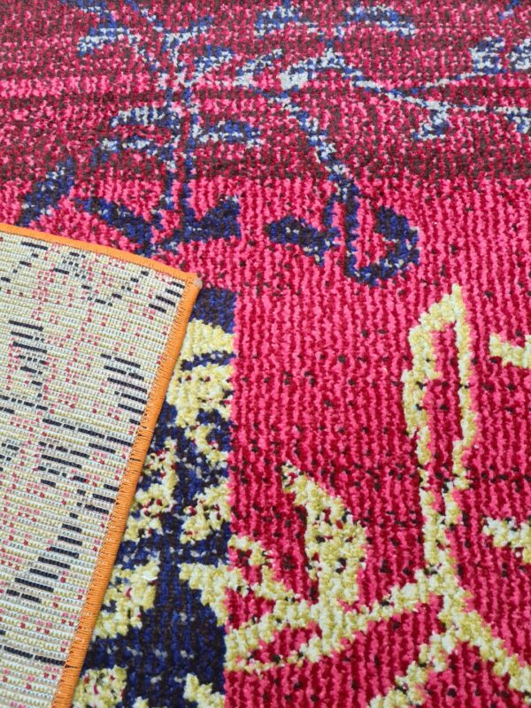 NOWOCZESNY PATCHWORKOWY DYWAN DO BIURA SALONU wielokolorowy czerwony SAFAVIEH MONACO 160x230 cm - obrazek 11