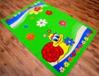 NOWOCZESNY KOLOROWY ZABAWNY DYWAN DZIECIĘCY ślimak ślimaczek zielony ACVILA KIDS 160x240 cm - obrazek 2