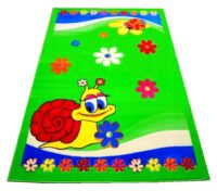 NOWOCZESNY KOLOROWY ZABAWNY DYWAN DZIECIĘCY ślimak ślimaczek zielony ACVILA KIDS 160x240 cm