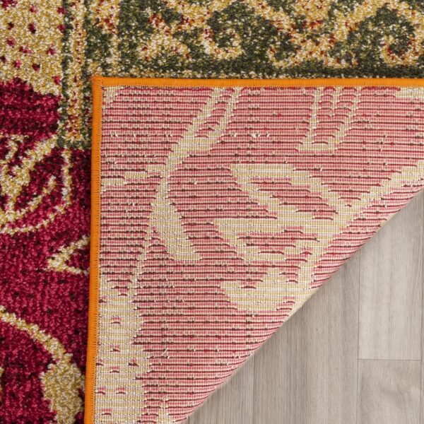 NOWOCZESNY PATCHWORKOWY DYWAN DO BIURA SALONU wielokolorowy czerwony SAFAVIEH MONACO 160x230 cm - obrazek 8