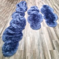 FUTRZANY ZESTAW 3 DYWANIKÓW DO SYPIALNI FLOKATI Z DŁUGIM WŁOSIEM shaggy morski niebieski HOME AFFAIRE VALERIA 65x140 cm (2szt.) 65x270 cm (1szt.) - obrazek 12