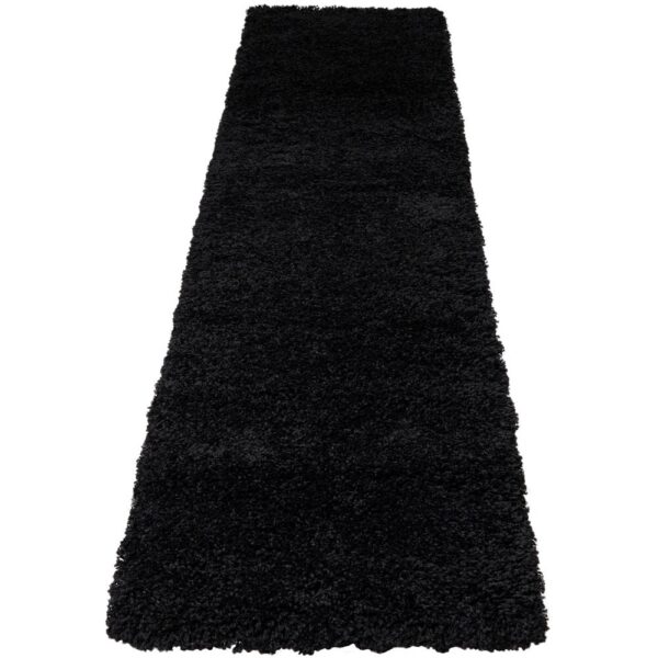 BARDZO PUSZYSTY GRUBY ELEGANCKI DYWANIK CHODNIK SHAGGY czarny HOME AFFAIRE VIVA 90x250 cm - obrazek 2