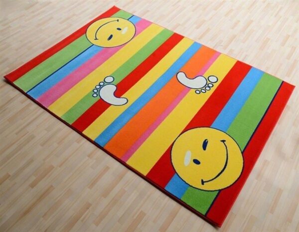 NOWOCZESNY KOLOROWY ZABAWNY DYWAN DLA DZIECI DO POKOJU uśmiech buzia żywe kolory ACVILA KIDS 160x240 cm - obrazek 4