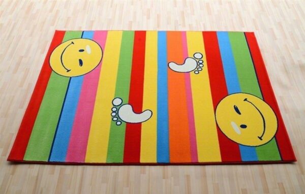 NOWOCZESNY KOLOROWY ZABAWNY DYWAN DLA DZIECI DO POKOJU uśmiech buzia żywe kolory ACVILA KIDS 160x240 cm - obrazek 5