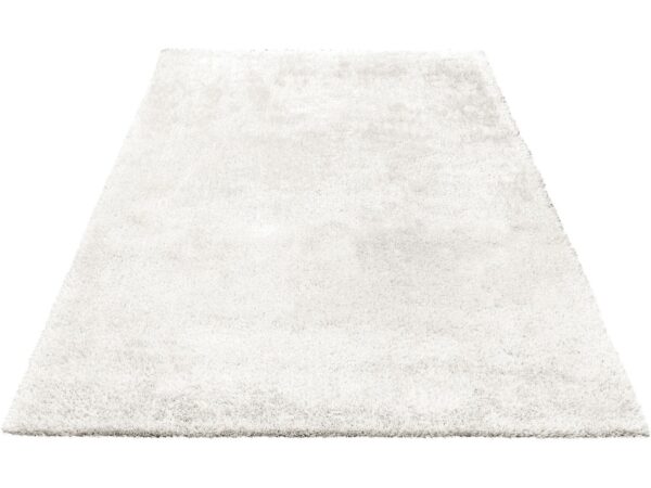 LUKSUSOWY LŚNIĄCY DYWANIK POKOJOWY SHAGGY GLAMOUR włos 30 mm biały BRUNO BANANI DANA 120x180 cm - obrazek 5