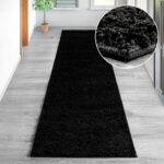BARDZO PUSZYSTY GRUBY ELEGANCKI DYWANIK CHODNIK SHAGGY czarny HOME AFFAIRE VIVA 90x250 cm