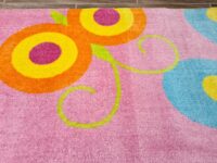 KOLOROWY WESOŁY AKRYLOWY PASTELOWY DYWAN DZIECIĘCY DO POKOJU DZIECIĘCEGO różowy motyle 200x300 cm - obrazek 7