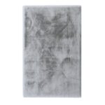 NIEWIARYGODNIE MIĘKKI DYWAN DO SALONU IMITUJĄCY FUTRO KRÓLIKA RABBIT szary srebrny BAKERO MOLLIS SILVER 160x230 cm