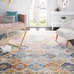 NOWOCZESNY DYWAN ORIENTALNY PERSKI W POSTARZANYM STYLU VINTAGE do salonu biura kolorowy SAFAVIEH MADISON 160x230 cm